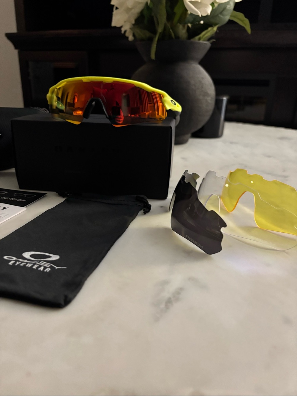 Oakley Radar EV Path Sunglasses - Yellow Frame with 3 Replacement lens